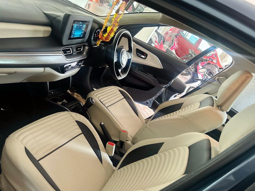 Swift Dzire front seats and dashboard