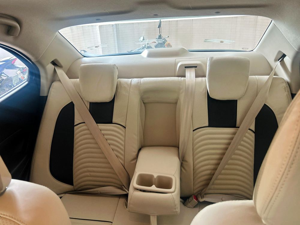 Swift Dzire rear seats with armrest